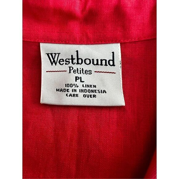 Westbound Linen blouse Shirt size PL - Picture 8 of 8